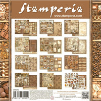 Stamperia Coffee and Chocolate 8” x 8” Paper Collection