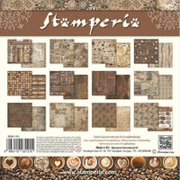 Stamperia Coffee and Chocolate Backgrounds 12” x 12” Paper Collection