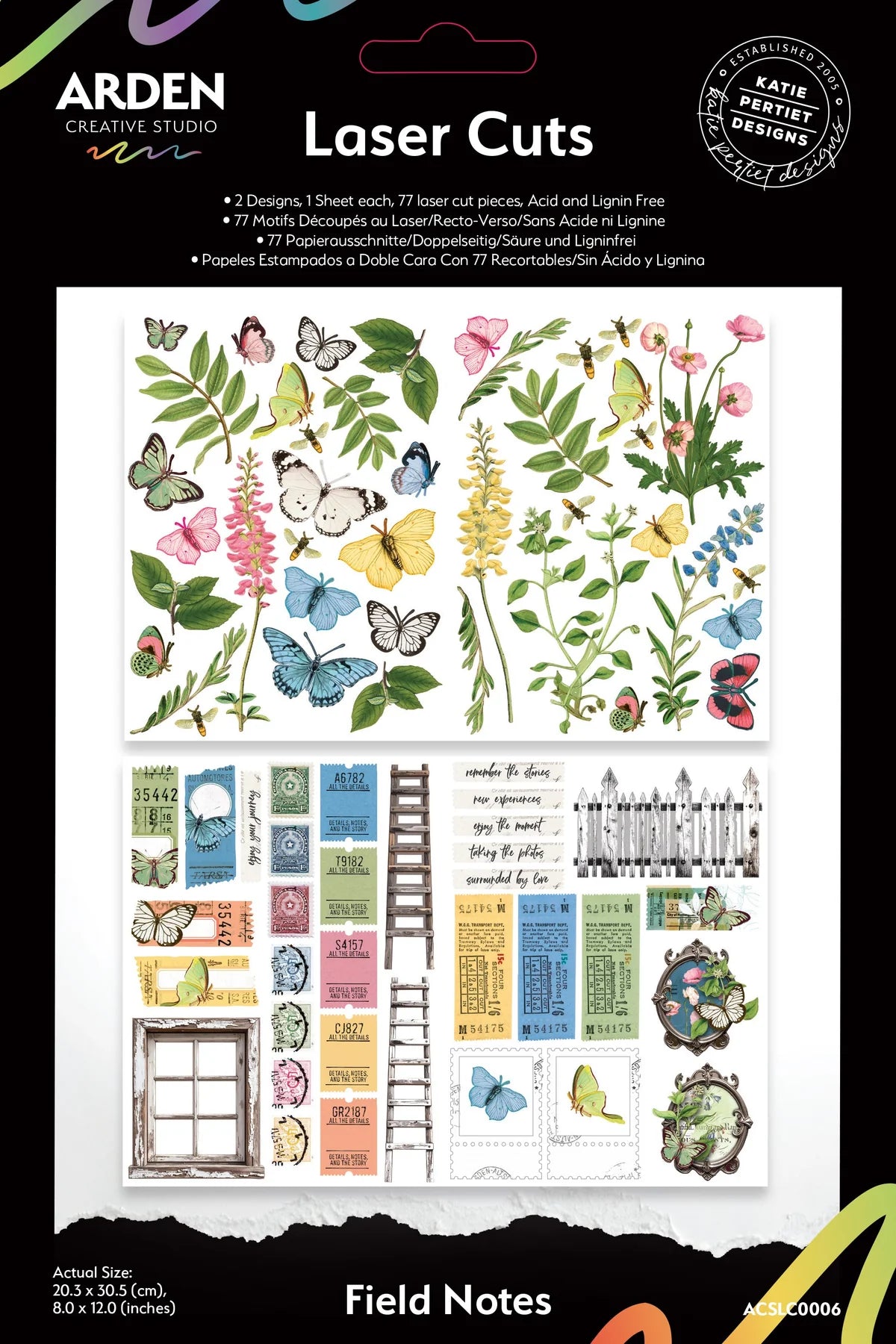 Arden Creative Studio Field Notes Laser Cut Elements