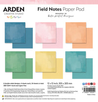 Arden Creative Studio Field Notes Solids 12” x 12” Paper Pad