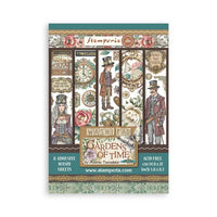 Stamperia Gardens of Time Washi Pad (8 Sheets)