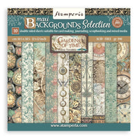 Stamperia Gardens of Time Backgrounds 12” x 12” Paper Pad