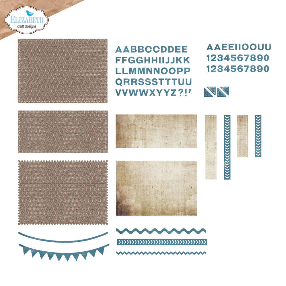 Elizabeth Craft Designs Pocket Page Inserts 4 Metal Die Set