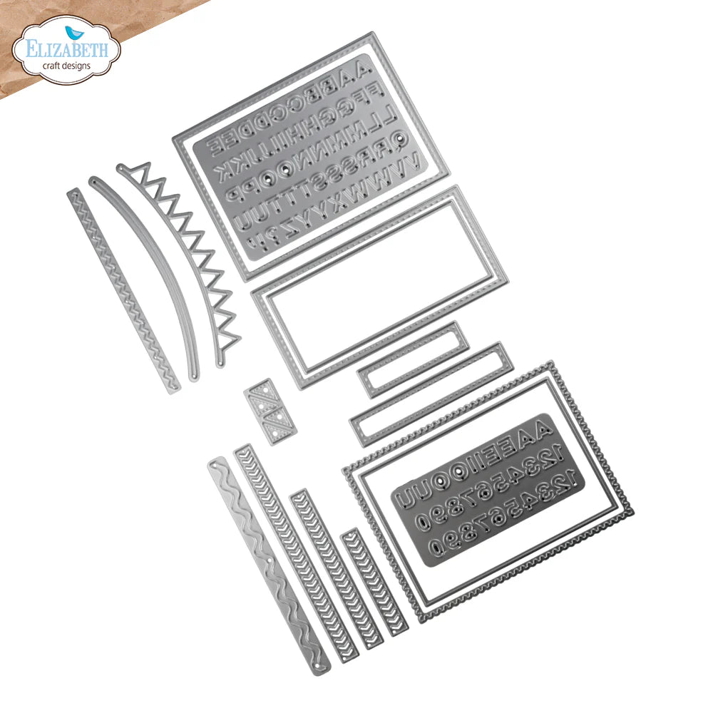 Elizabeth Craft Designs Pocket Page Inserts 4 Metal Die Set
