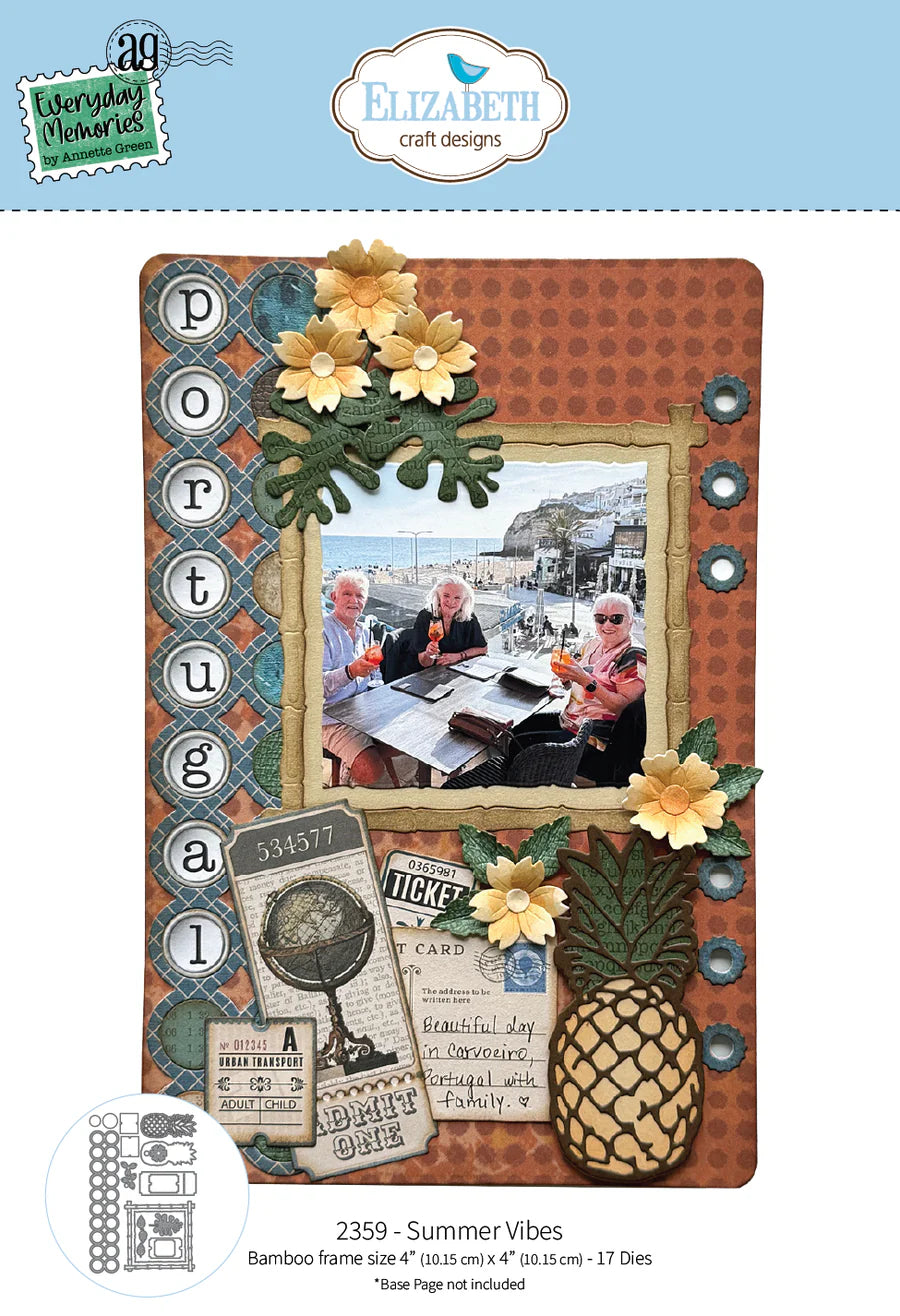 Elizabeth Craft Designs Summer Vibes Metal Die Set