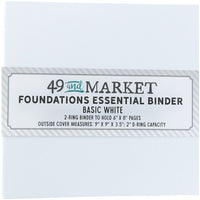 49 & Market Foundations Essential Binder - Basic White (w/pages)