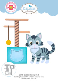 Elizabeth Craft Designs Cat Scratching Post Metal Die Set