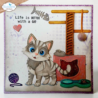Elizabeth Craft Designs Cat Scratching Post Metal Die Set