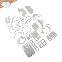 Elizabeth Craft Designs Cat Clothing Accessories Metal Die Set