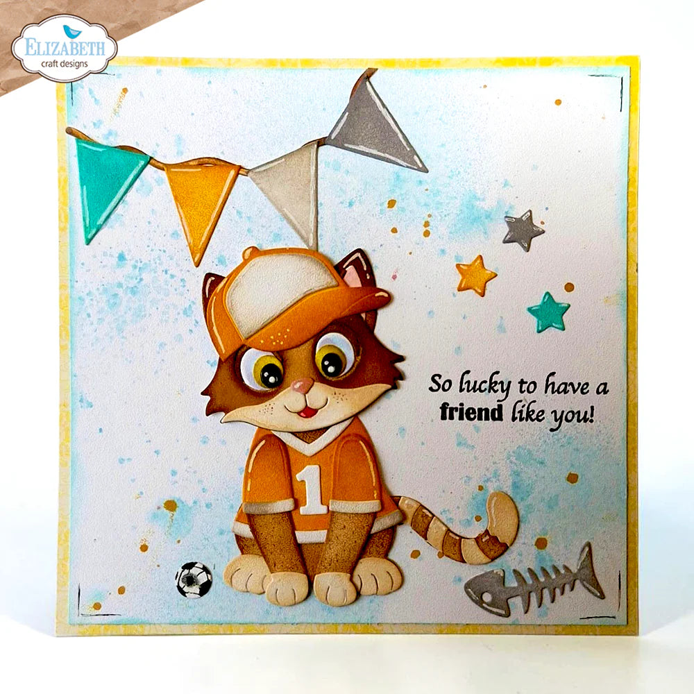 Elizabeth Craft Designs Cat Clothing Accessories Metal Die Set