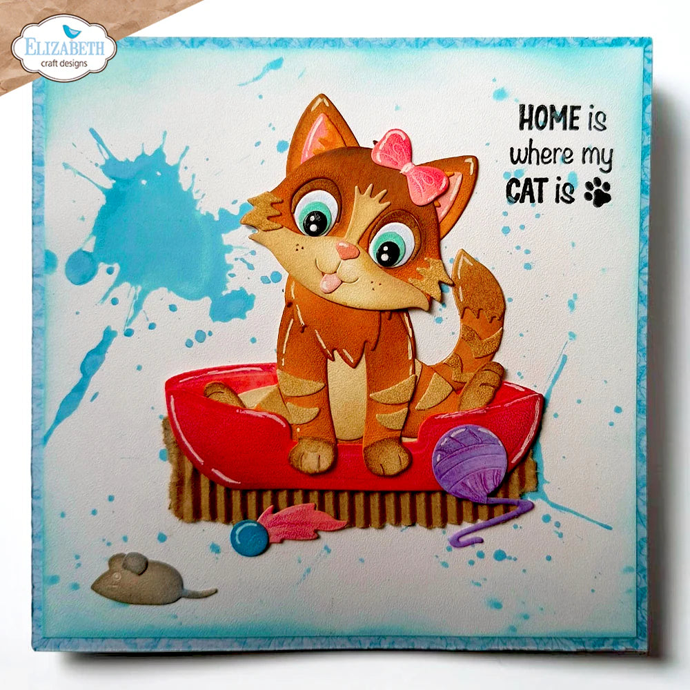 Elizabeth Craft Designs Cat Accessories Metal Die Set