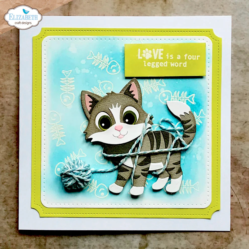 Elizabeth Craft Designs Cats Metal Die Set