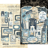 Graphic 45 The Beach Is Calling Chipboard Tags & Frames