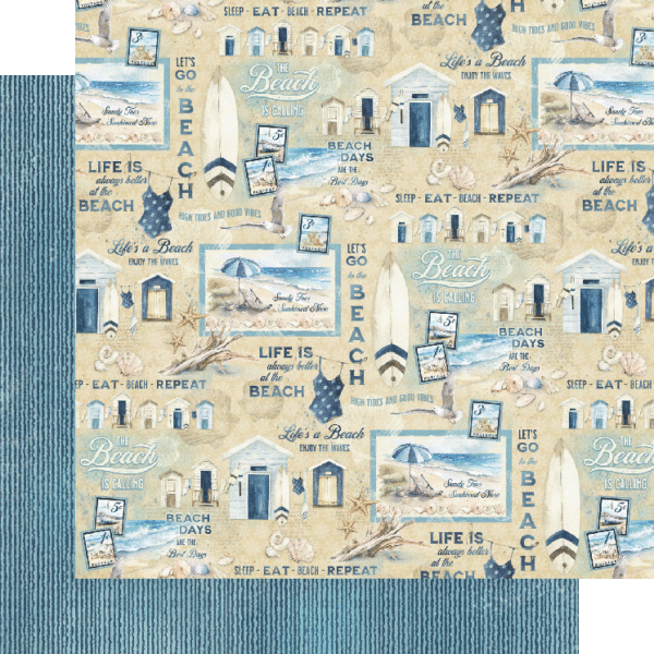 Graphic 45 The Beach Is Calling 12” x 12” Collection Pack