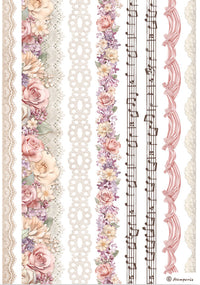 Stamperia Romance Forever Washi Pad (8 Sheets)