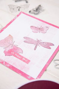 Sizzix Framelit Die Set w/Stamps - Engraved Wings by 49 & Market