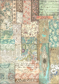 Stamperia Brocante Antiques Washi Pad (8 Sheets)
