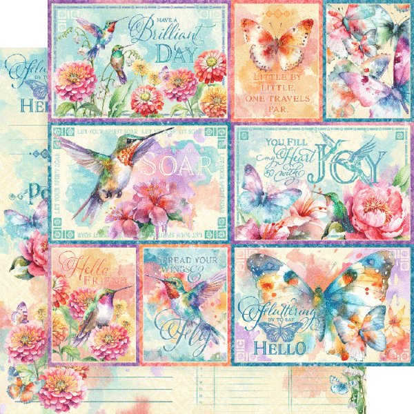 Graphic 45 Flight of Fancy 12” x 12” Collection Pack