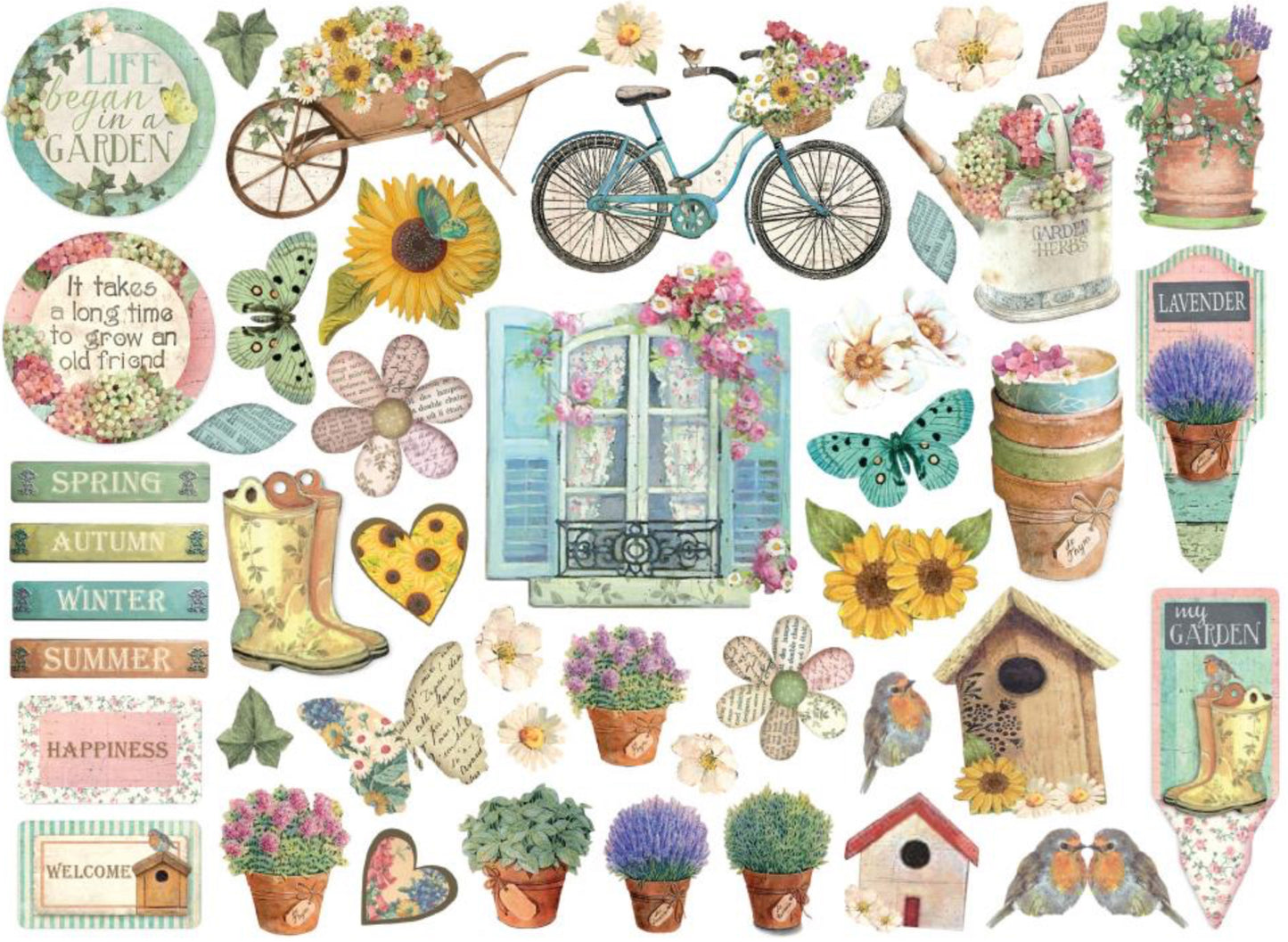 Stamperia Garden Die Cuts