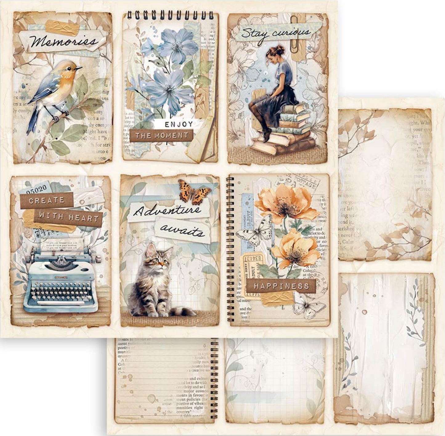 Stamperia Secret Diary 8” x 8” Paper Pad