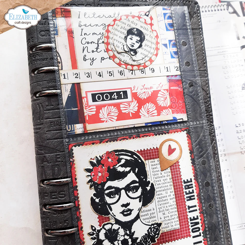 Elizabeth Craft Designs Frida at Home Die & Stamp Set