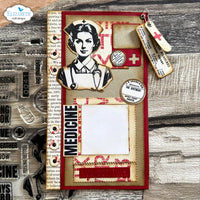 Elizabeth Craft Designs Florence Die & Stamp Set