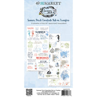 49 & Market Summer Porch Essentials 6 x 12 Rub-On Transfer Set