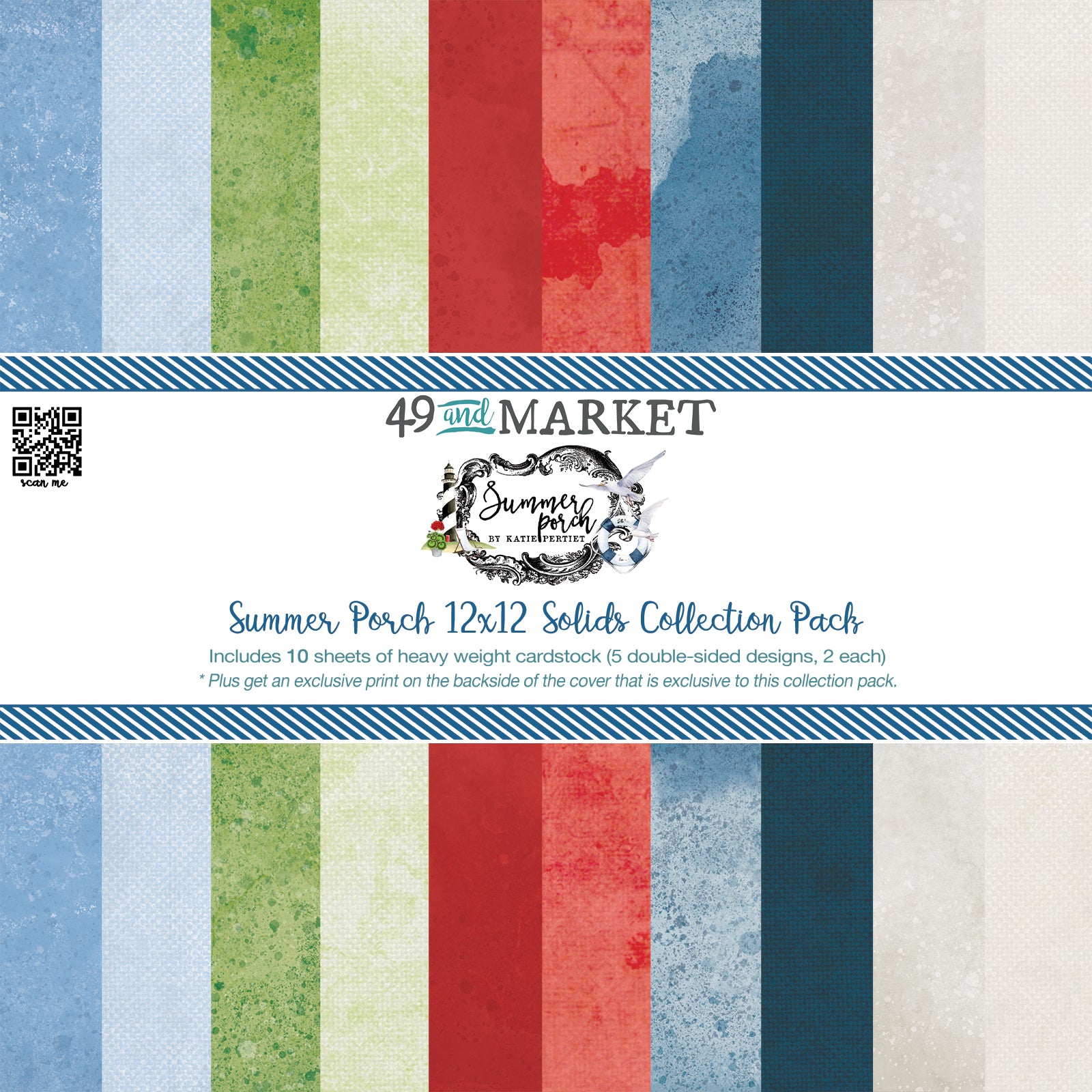 49 & Market Summer Porch 12x12 Solids Collection Pack