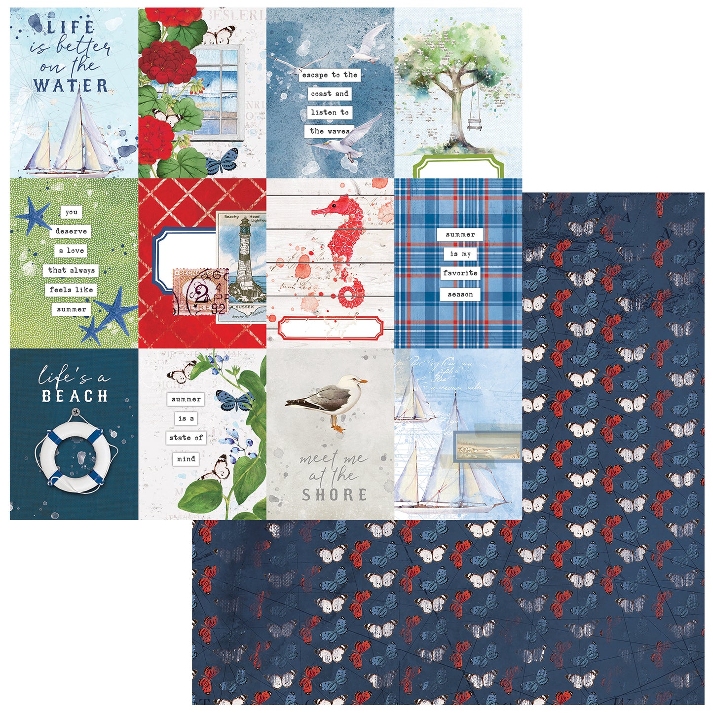 49 & Market Summer Porch 12x12 Collection Pack