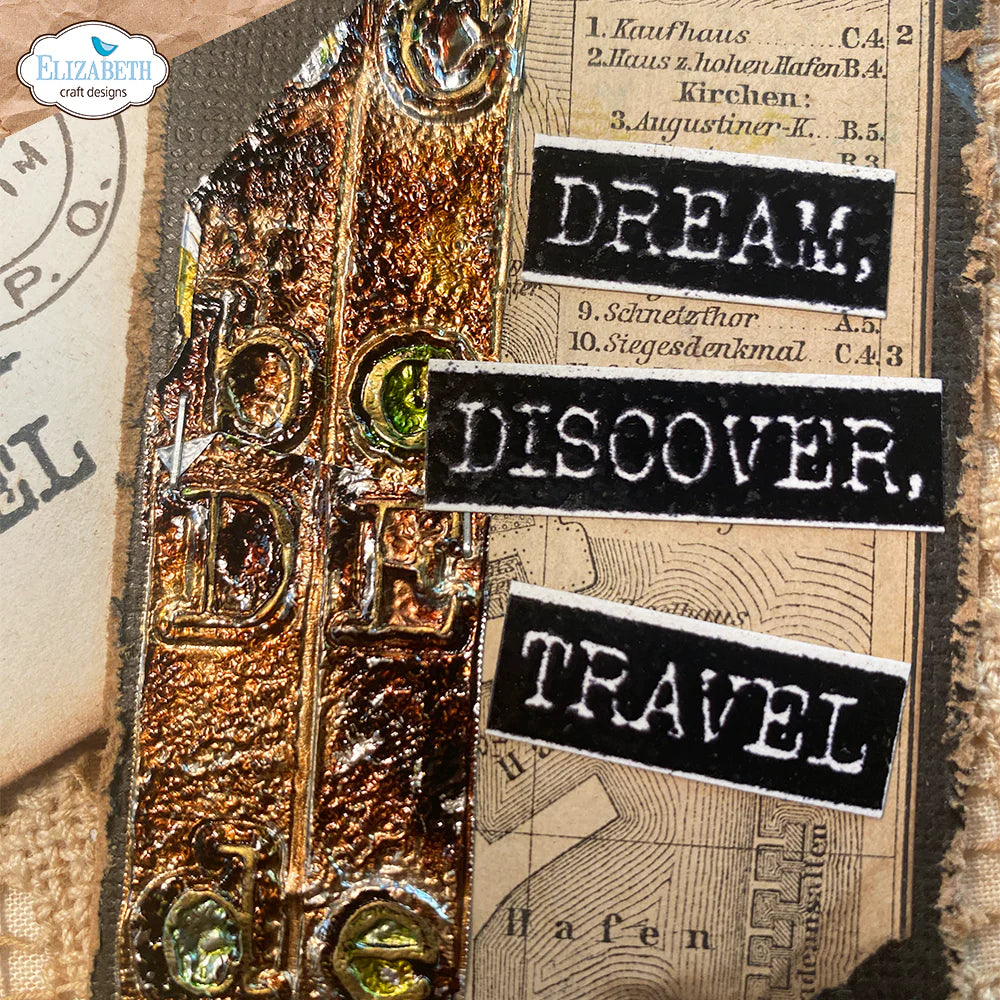 Elizabeth Craft Designs Travel Phrases Stamp Set