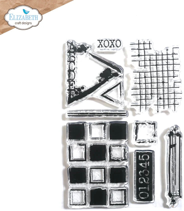 Elizabeth Craft Designs Textures Stamp Set