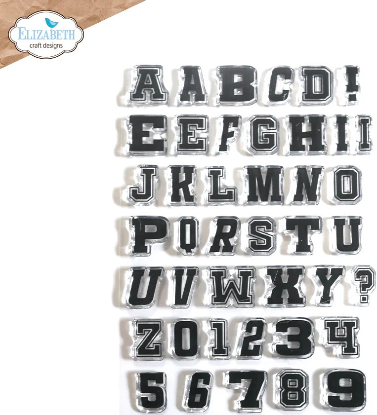 Elizabeth Craft Designs Wonky Letters Stamp Set