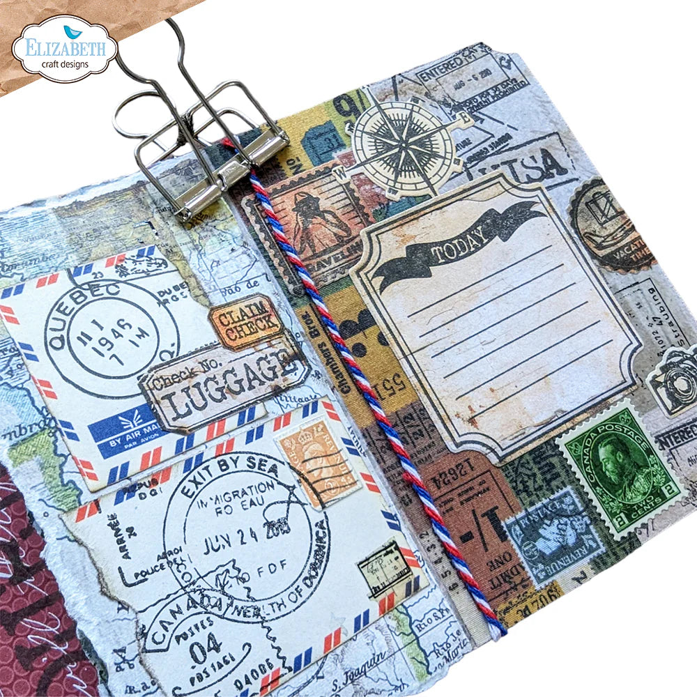 Elizabeth Craft Designs Around The World Die & Stamp Set