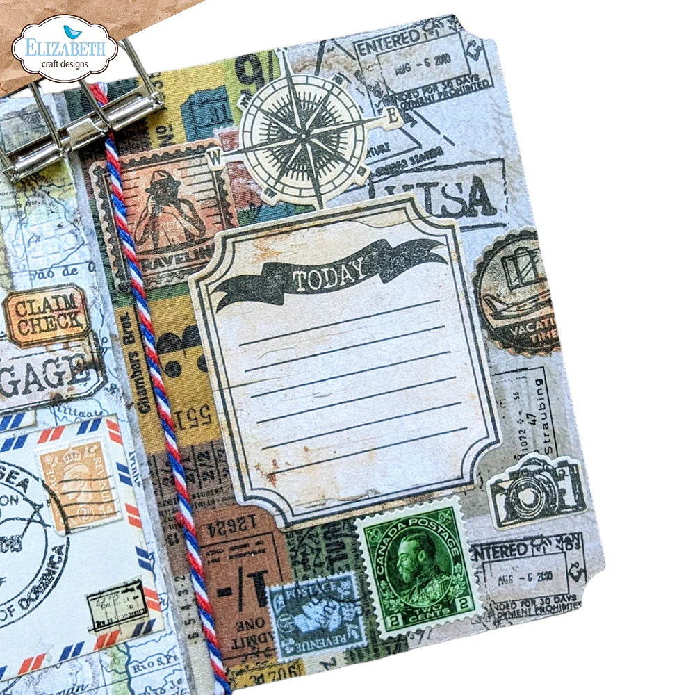 Elizabeth Craft Designs Around The World Die & Stamp Set