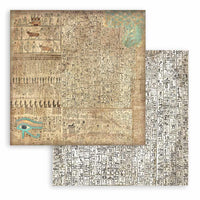 Stamperia Fortune Land of Pharaohs Backgrounds 8” x 8” Paper Pad