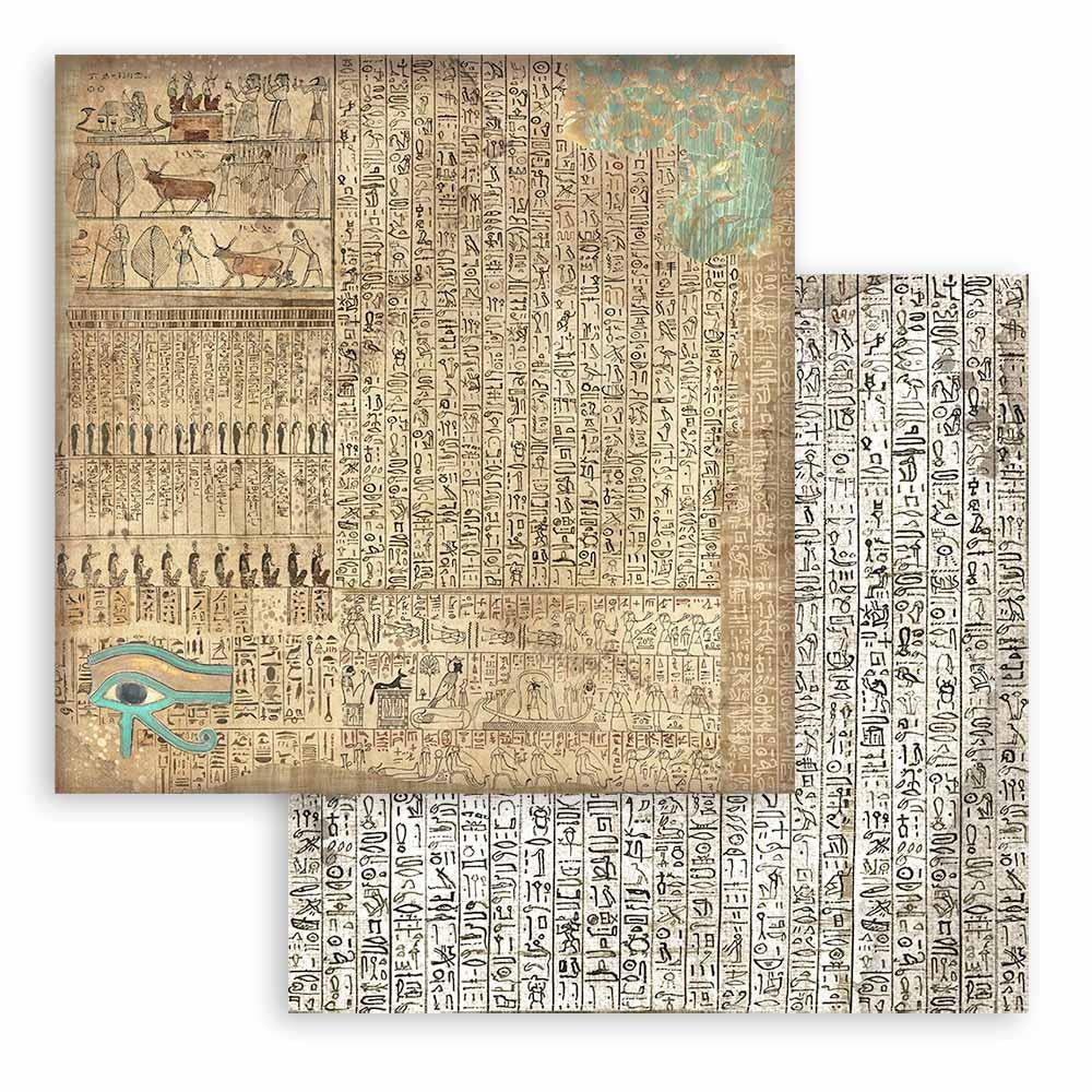 Stamperia Fortune Land of Pharaohs Backgrounds 12” x 12” Paper Pad