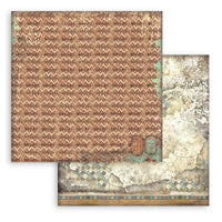 Stamperia Fortune Land of Pharaohs Backgrounds 12” x 12” Paper Pad