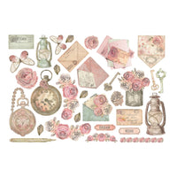 Stamperia Adhesive Ephemera - Shabby Rose