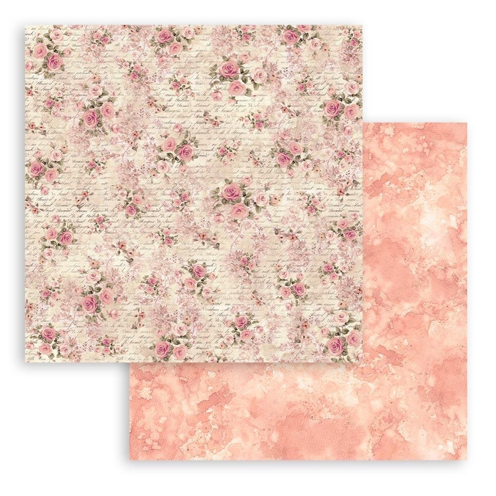 Stamperia Shabby Rose 8” x 8” Paper Pad