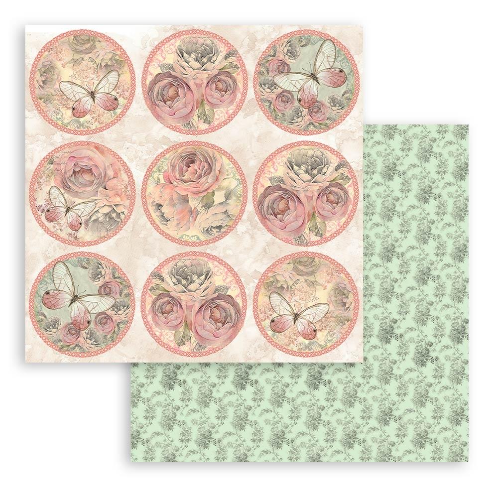 Stamperia Shabby Rose 8” x 8” Paper Pad