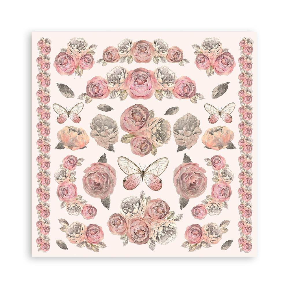 Stamperia Shabby Rose 8” x 8” Paper Pad