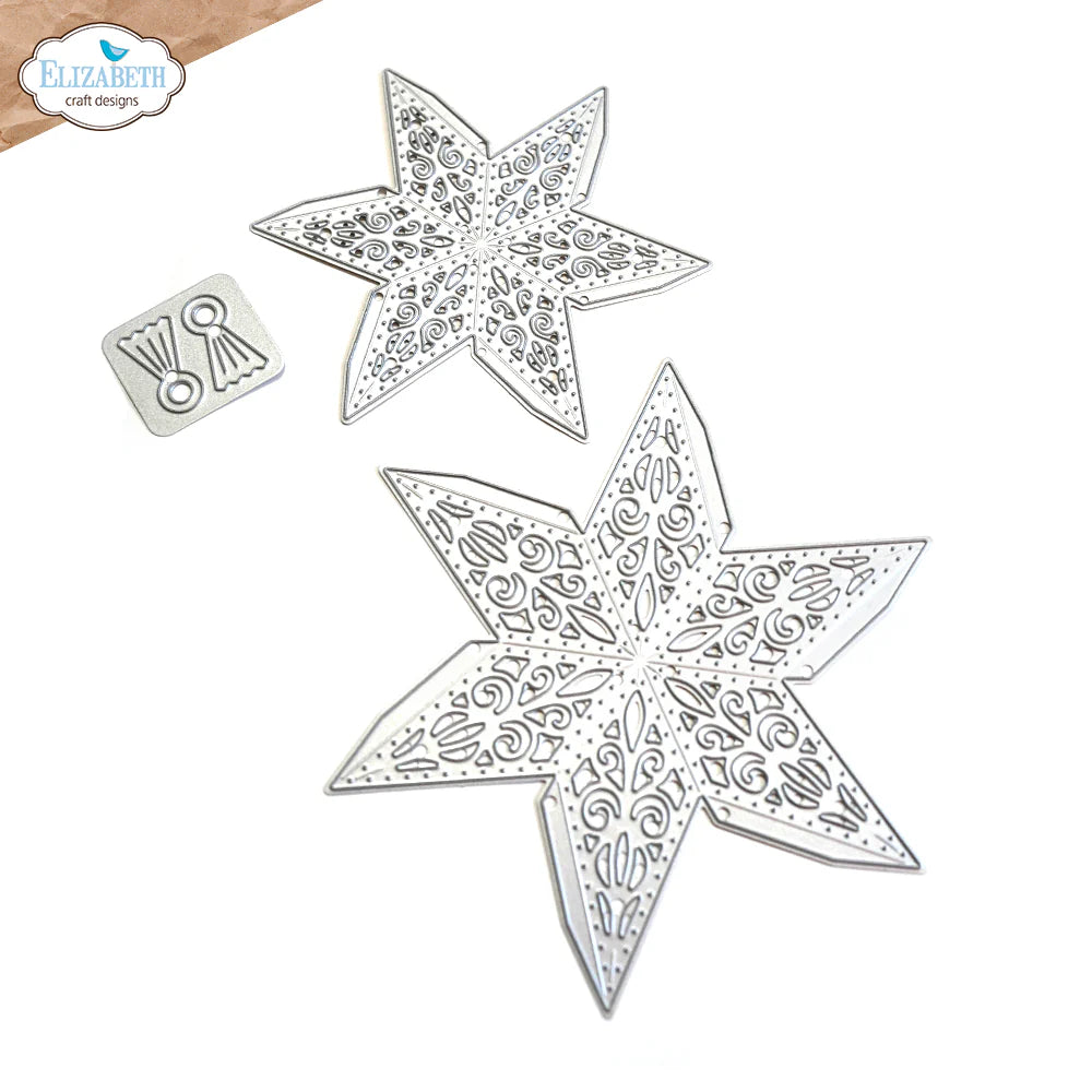 Elizabeth Craft Designs Joyous Ornament - Stars 2 Metal Die Set