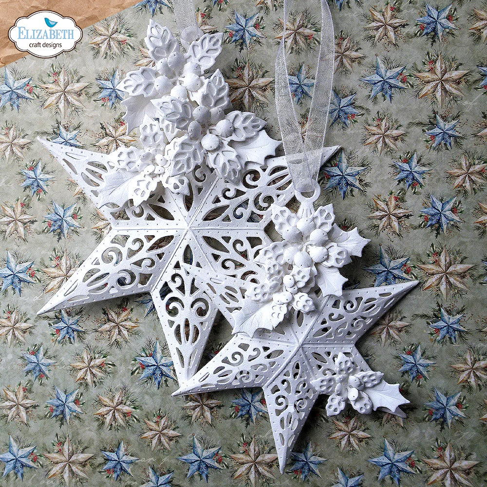 Elizabeth Craft Designs Joyous Ornament - Stars 2 Metal Die Set