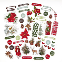 49 & Market Evergreen Season Chipboard Set