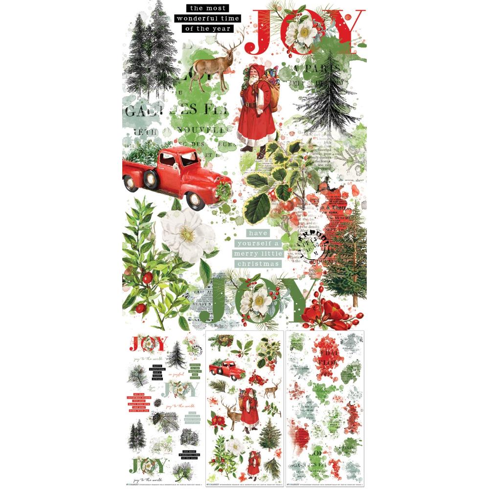 49 & Market Evergreen Season Essentials 6 x 12 Rub-On Transfer Set