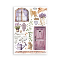 Stamperia Romantic Collection - Lavender Washi Pad (8 Sheets)