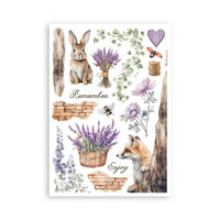 Stamperia Romantic Collection - Lavender Washi Pad (8 Sheets)