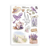 Stamperia Romantic Collection - Lavender Washi Pad (8 Sheets)