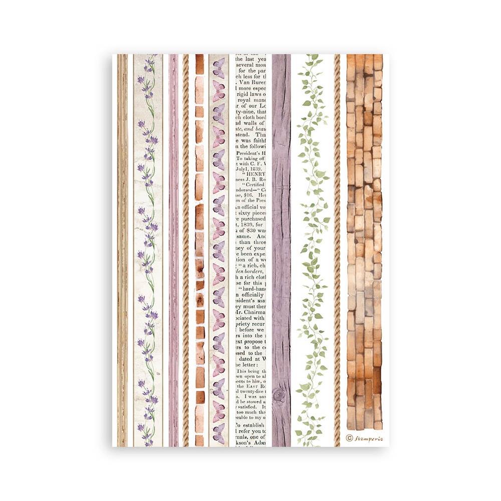 Stamperia Romantic Collection - Lavender Washi Pad (8 Sheets)