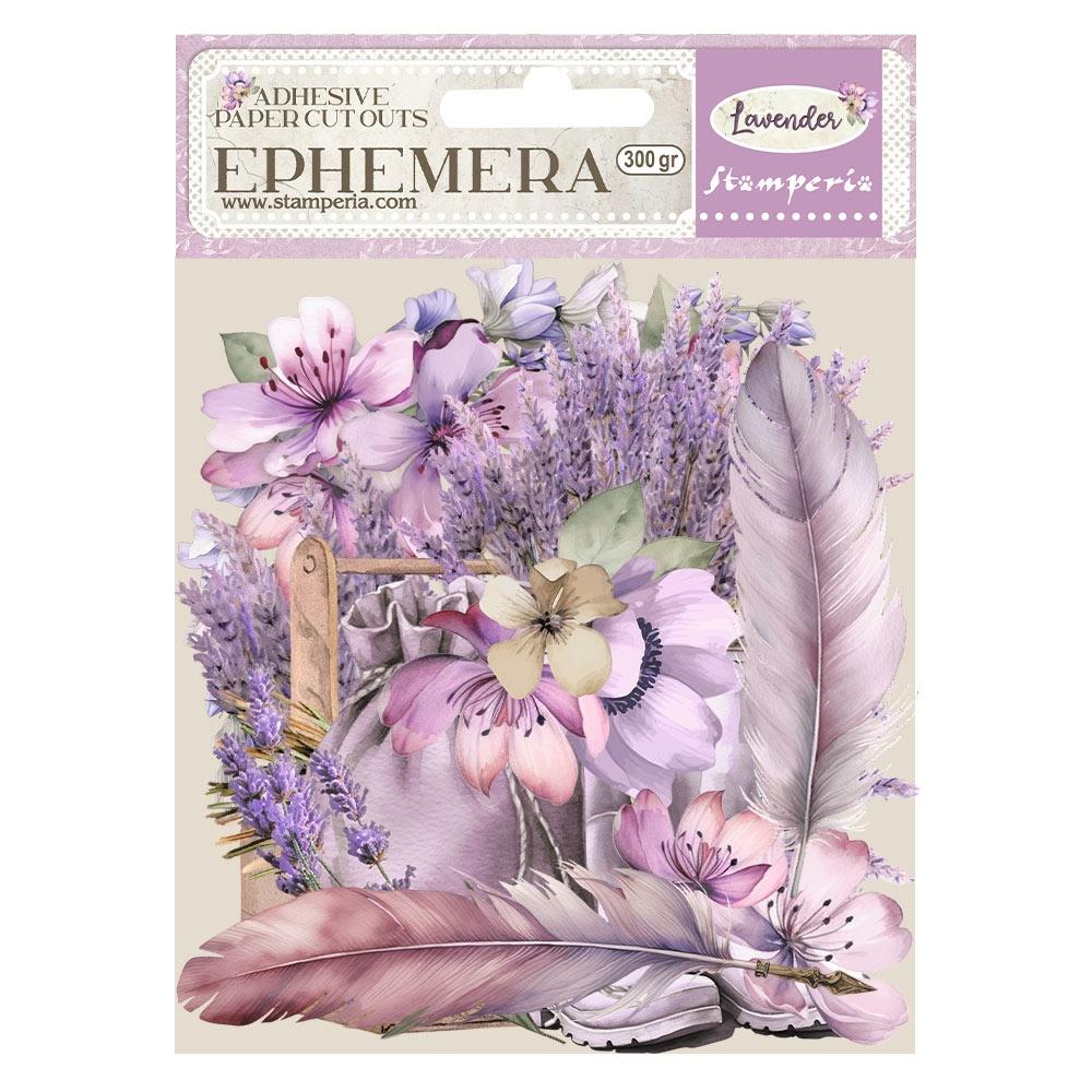 Stamperia Romantic Collection - Lavender Adhesive Ephemera